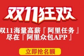 阿里众包双11狂欢任务怎么赚钱?